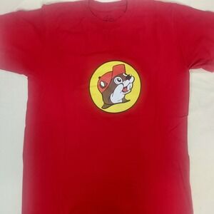 Bucees Graphic T-Shirt Short Sleeve‎ Crew Neck Casual Red Small